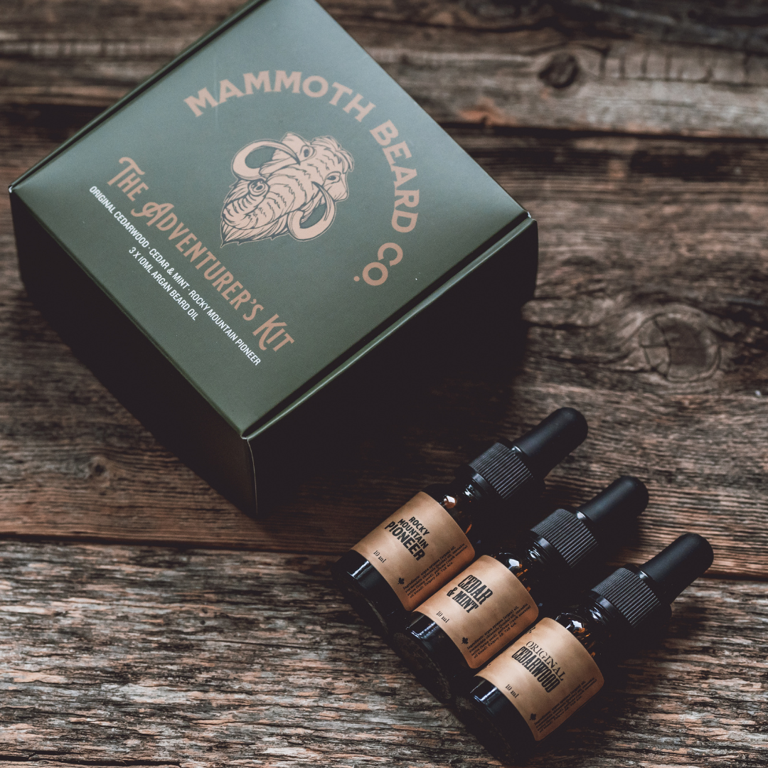 Mammoth Beard Co. Premium Argan Three Pack Adventurer's Kit