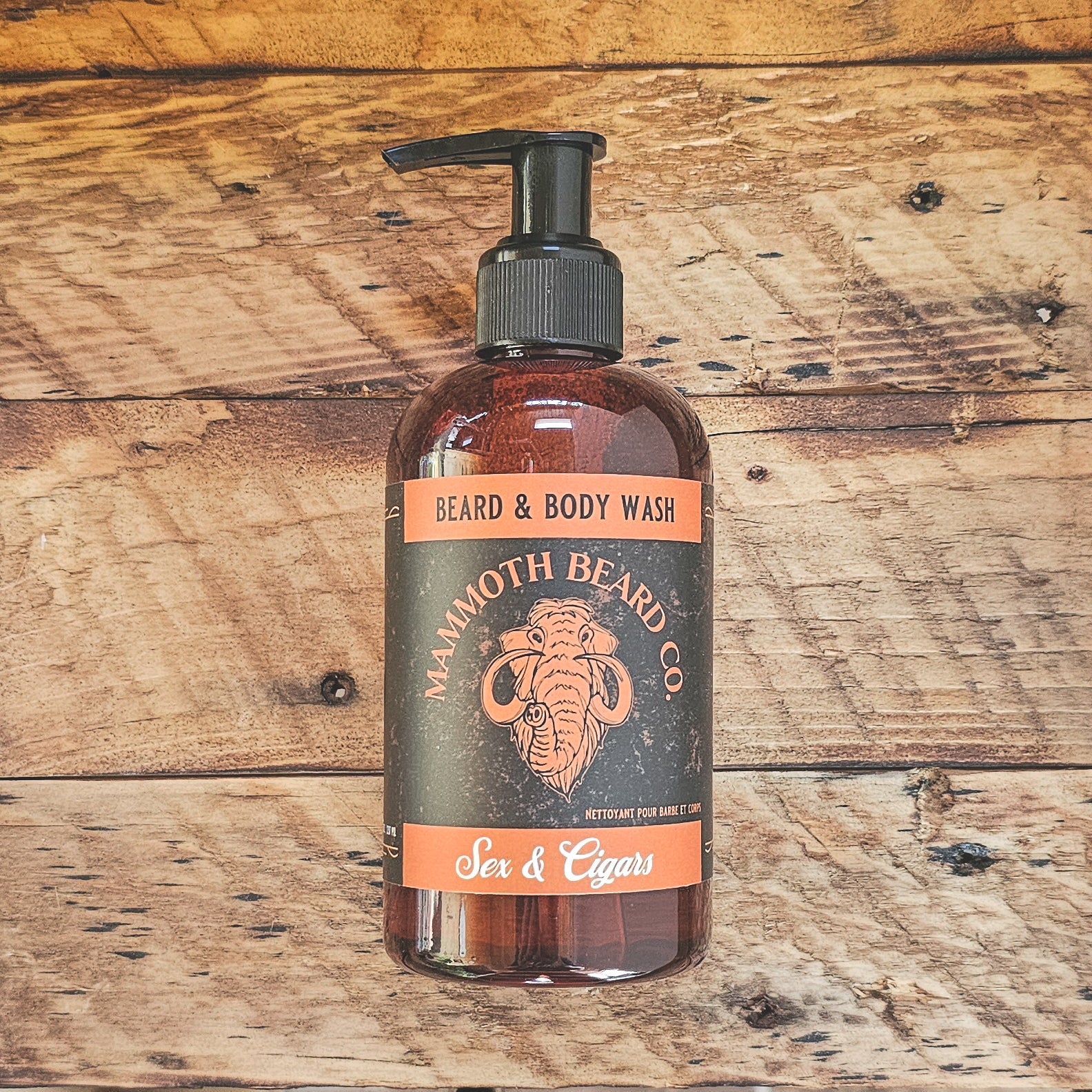 Sex & Cigars Beard and Body Wash from Mammoth Beard Co - Refreshing Cleanser for Beard and Skin