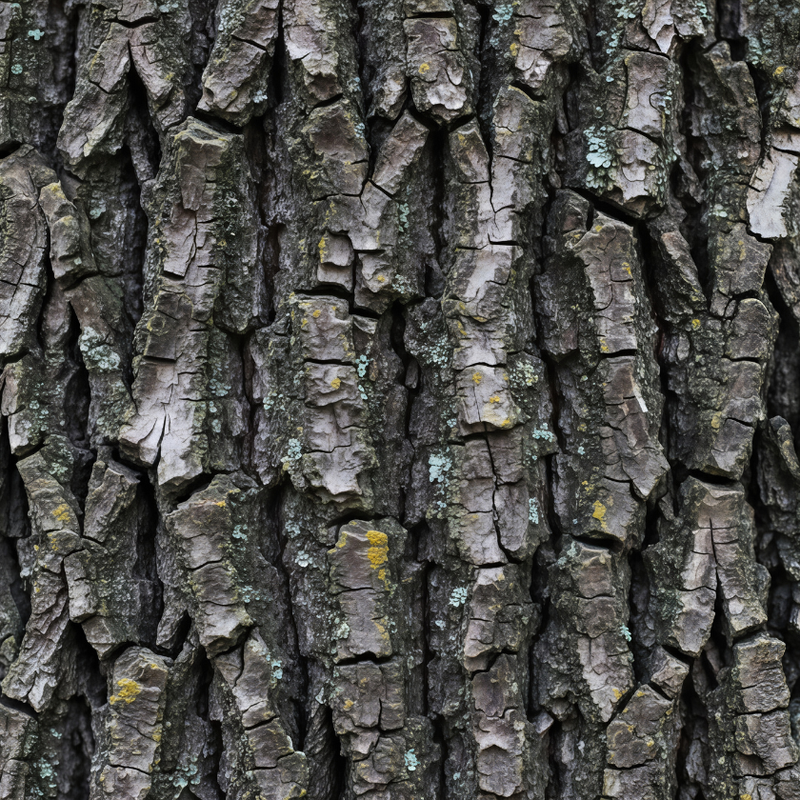 Tree bark representing a coarse wiry beard