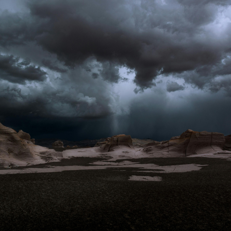A storm representing an unruly beard
