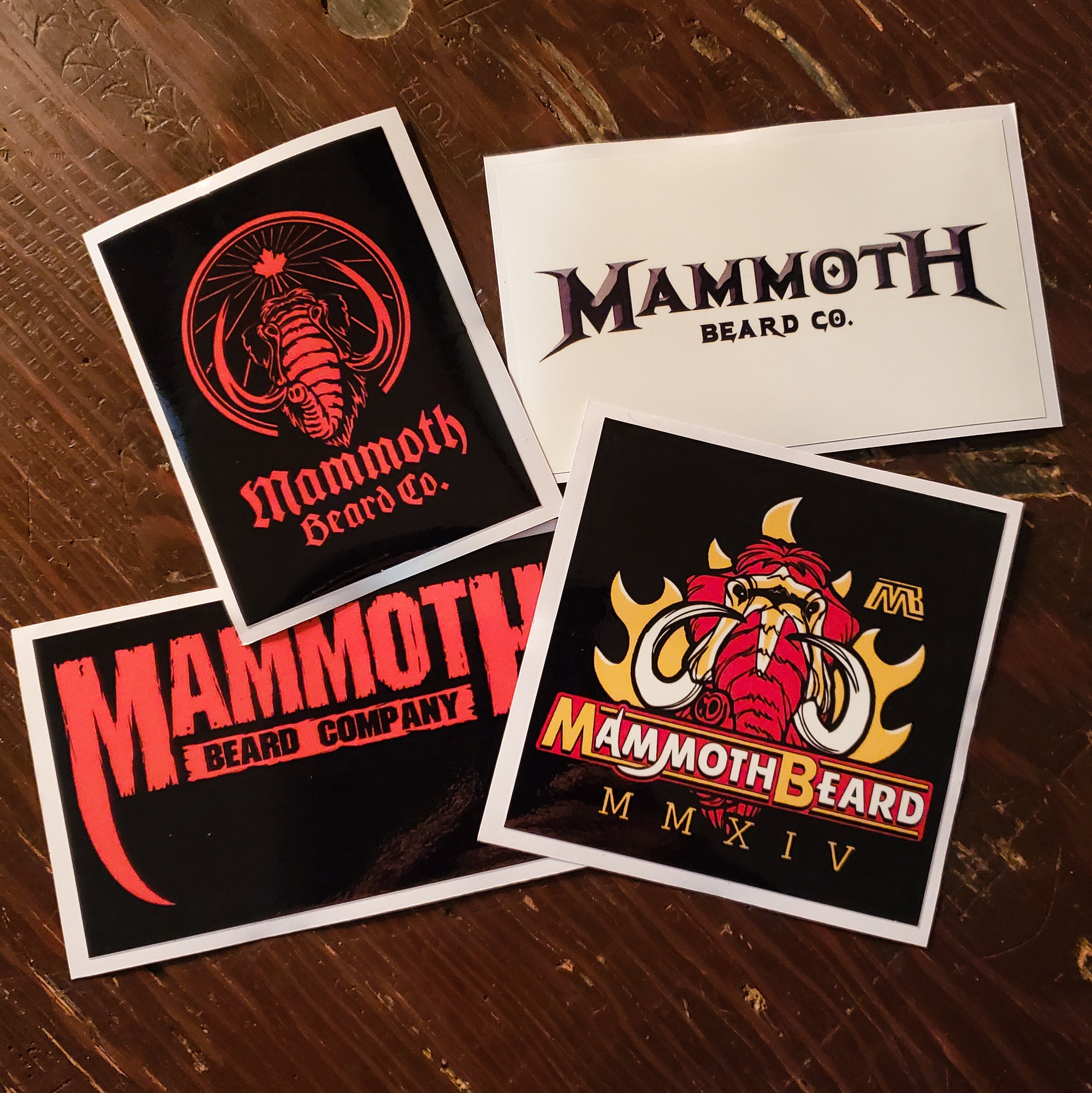 Mammoth Sticker 4 Pack