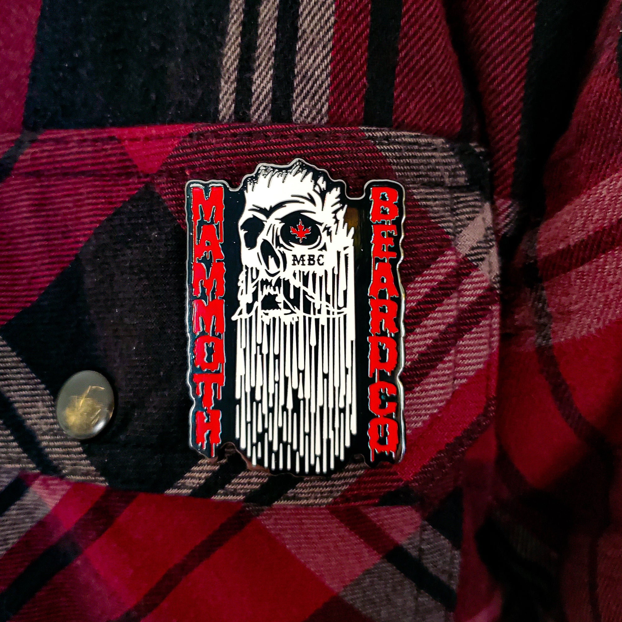 MBC Beard Skull Enamel Pin