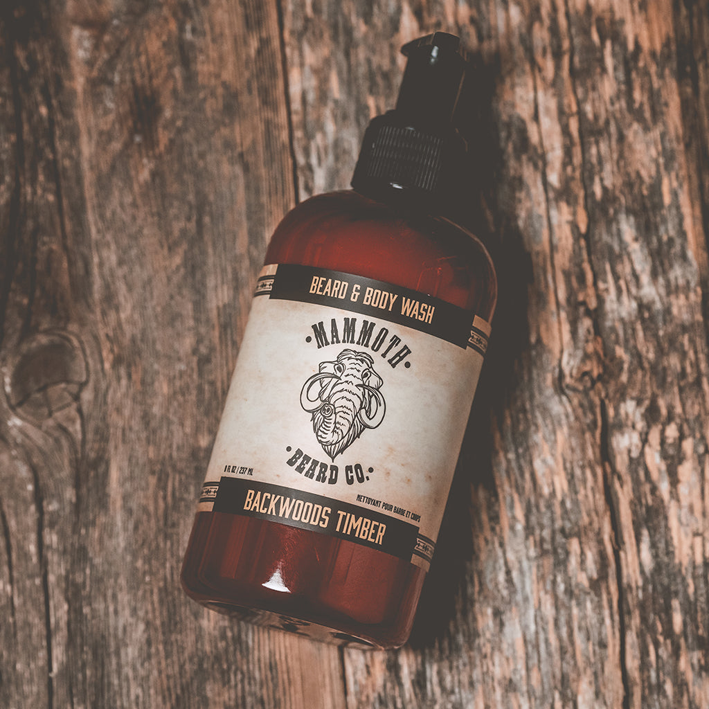 All-in-One Beard and Body Wash by Mammoth Beard Co - Cleanses and Nourishes Beard and Skin