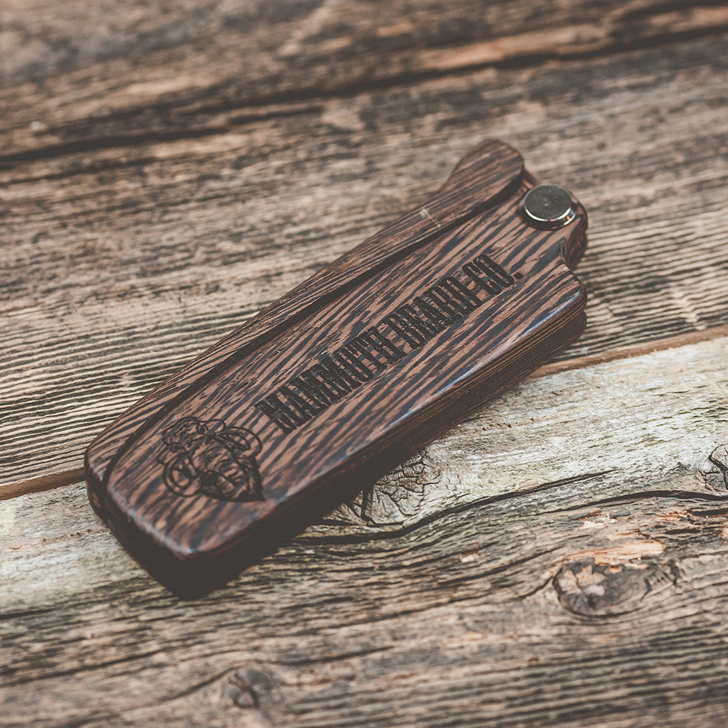 Folding Beard Comb from Mammoth Beard Co - Portable and Durable Beard Grooming Tool